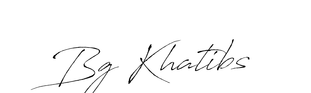 Bg Khatibs stylish signature style. Best Handwritten Sign (Antro_Vectra) for my name. Handwritten Signature Collection Ideas for my name Bg Khatibs. Bg Khatibs signature style 6 images and pictures png