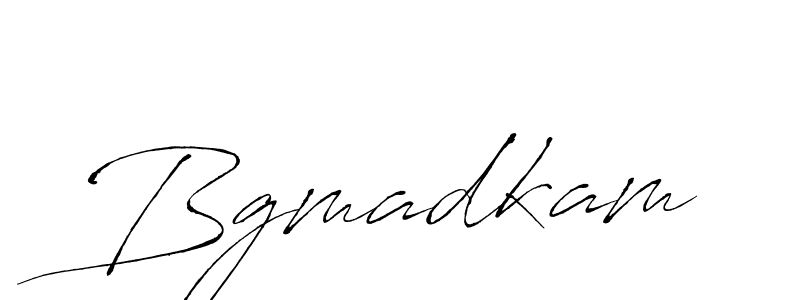 How to make Bgmadkam name signature. Use Antro_Vectra style for creating short signs online. This is the latest handwritten sign. Bgmadkam signature style 6 images and pictures png