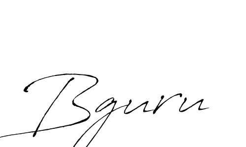 How to make Bguru signature? Antro_Vectra is a professional autograph style. Create handwritten signature for Bguru name. Bguru signature style 6 images and pictures png