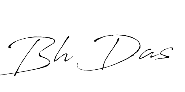 How to make Bh Das name signature. Use Antro_Vectra style for creating short signs online. This is the latest handwritten sign. Bh Das signature style 6 images and pictures png