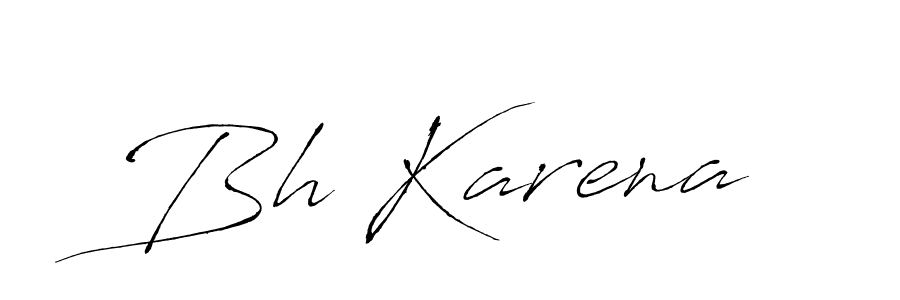 You should practise on your own different ways (Antro_Vectra) to write your name (Bh Karena) in signature. don't let someone else do it for you. Bh Karena signature style 6 images and pictures png