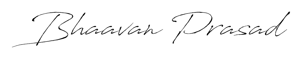 It looks like you need a new signature style for name Bhaavan Prasad. Design unique handwritten (Antro_Vectra) signature with our free signature maker in just a few clicks. Bhaavan Prasad signature style 6 images and pictures png