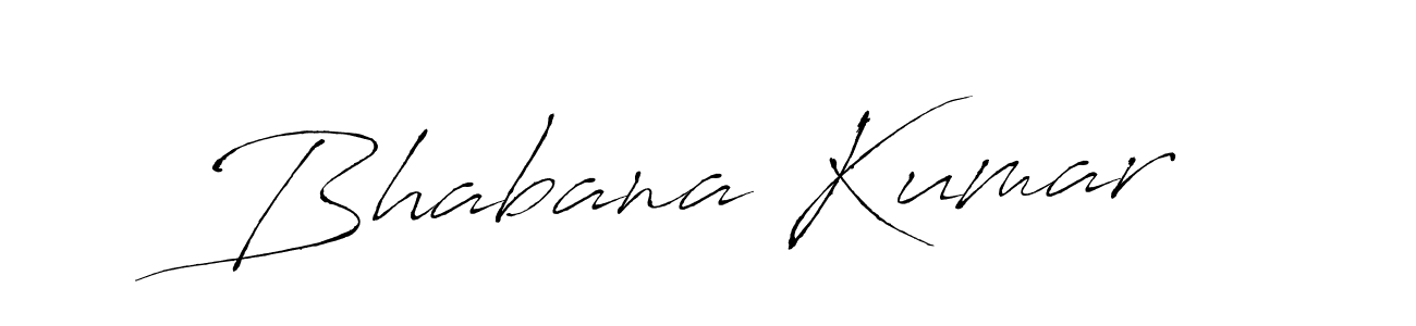 Make a beautiful signature design for name Bhabana Kumar. With this signature (Antro_Vectra) style, you can create a handwritten signature for free. Bhabana Kumar signature style 6 images and pictures png