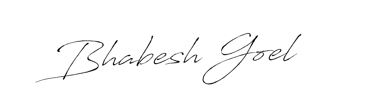 Create a beautiful signature design for name Bhabesh Goel. With this signature (Antro_Vectra) fonts, you can make a handwritten signature for free. Bhabesh Goel signature style 6 images and pictures png