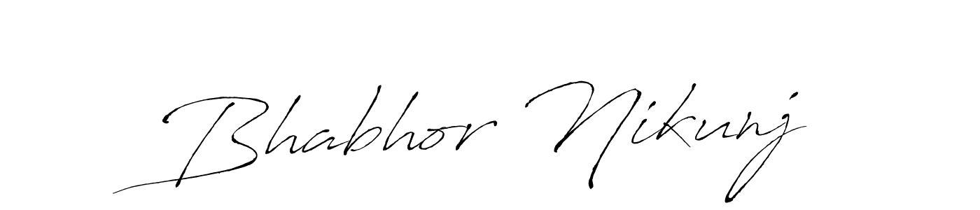 Create a beautiful signature design for name Bhabhor Nikunj. With this signature (Antro_Vectra) fonts, you can make a handwritten signature for free. Bhabhor Nikunj signature style 6 images and pictures png