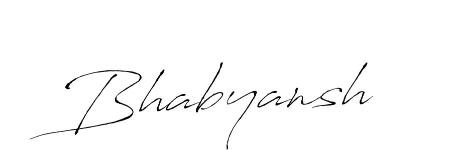 Make a beautiful signature design for name Bhabyansh. With this signature (Antro_Vectra) style, you can create a handwritten signature for free. Bhabyansh signature style 6 images and pictures png