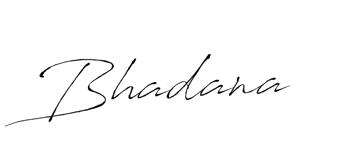 Bhadana stylish signature style. Best Handwritten Sign (Antro_Vectra) for my name. Handwritten Signature Collection Ideas for my name Bhadana. Bhadana signature style 6 images and pictures png