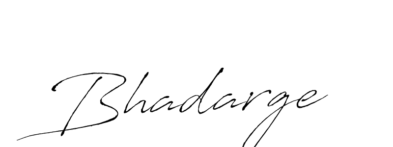 Make a beautiful signature design for name Bhadarge. With this signature (Antro_Vectra) style, you can create a handwritten signature for free. Bhadarge signature style 6 images and pictures png