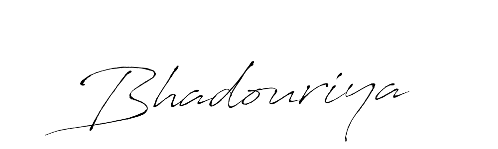 Bhadouriya stylish signature style. Best Handwritten Sign (Antro_Vectra) for my name. Handwritten Signature Collection Ideas for my name Bhadouriya. Bhadouriya signature style 6 images and pictures png
