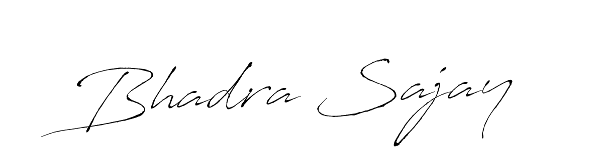 Design your own signature with our free online signature maker. With this signature software, you can create a handwritten (Antro_Vectra) signature for name Bhadra Sajay. Bhadra Sajay signature style 6 images and pictures png