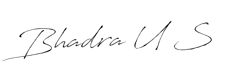 How to Draw Bhadra U S signature style? Antro_Vectra is a latest design signature styles for name Bhadra U S. Bhadra U S signature style 6 images and pictures png