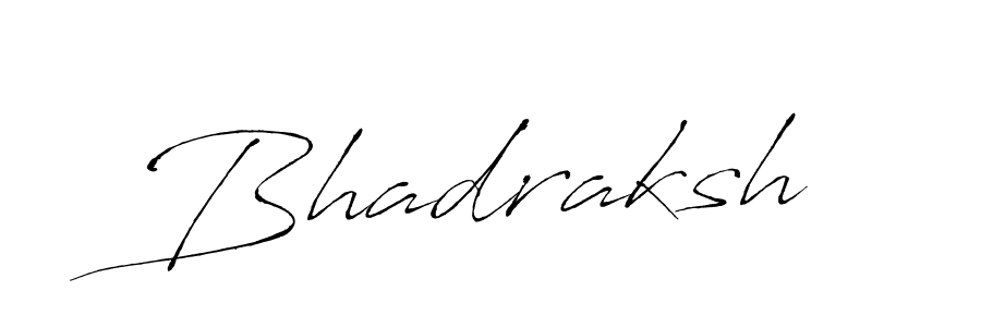 Design your own signature with our free online signature maker. With this signature software, you can create a handwritten (Antro_Vectra) signature for name Bhadraksh. Bhadraksh signature style 6 images and pictures png