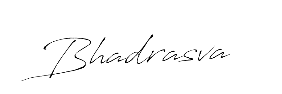 Create a beautiful signature design for name Bhadrasva. With this signature (Antro_Vectra) fonts, you can make a handwritten signature for free. Bhadrasva signature style 6 images and pictures png