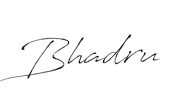 Use a signature maker to create a handwritten signature online. With this signature software, you can design (Antro_Vectra) your own signature for name Bhadru. Bhadru signature style 6 images and pictures png