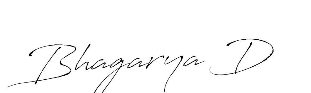 Design your own signature with our free online signature maker. With this signature software, you can create a handwritten (Antro_Vectra) signature for name Bhagarya D. Bhagarya D signature style 6 images and pictures png