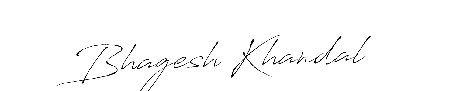 Make a beautiful signature design for name Bhagesh Khandal. With this signature (Antro_Vectra) style, you can create a handwritten signature for free. Bhagesh Khandal signature style 6 images and pictures png