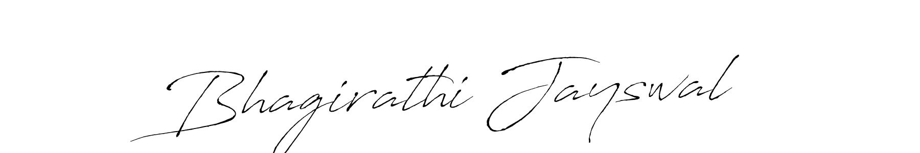 Create a beautiful signature design for name Bhagirathi Jayswal. With this signature (Antro_Vectra) fonts, you can make a handwritten signature for free. Bhagirathi Jayswal signature style 6 images and pictures png