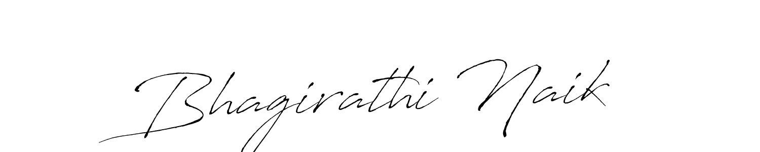 Make a beautiful signature design for name Bhagirathi Naik. With this signature (Antro_Vectra) style, you can create a handwritten signature for free. Bhagirathi Naik signature style 6 images and pictures png