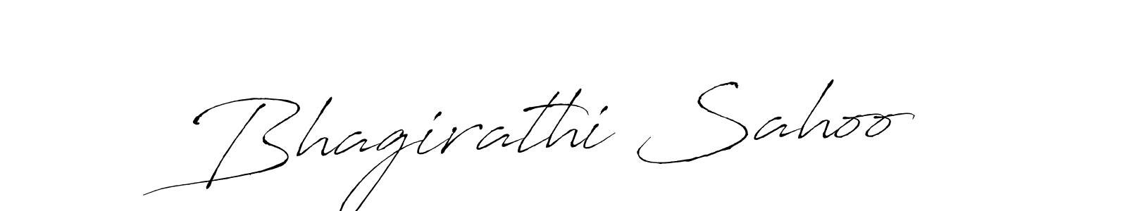 How to make Bhagirathi Sahoo signature? Antro_Vectra is a professional autograph style. Create handwritten signature for Bhagirathi Sahoo name. Bhagirathi Sahoo signature style 6 images and pictures png