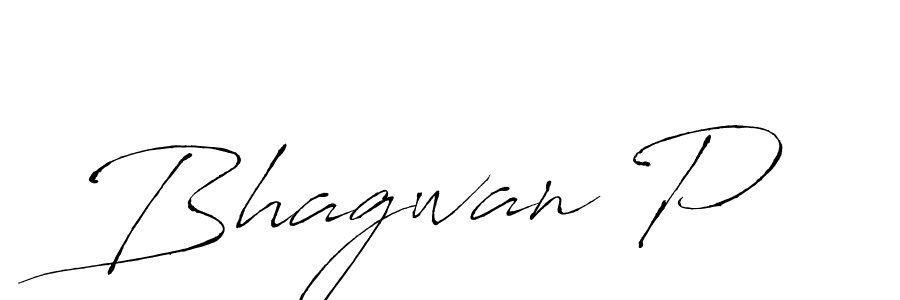 Make a beautiful signature design for name Bhagwan P. With this signature (Antro_Vectra) style, you can create a handwritten signature for free. Bhagwan P signature style 6 images and pictures png