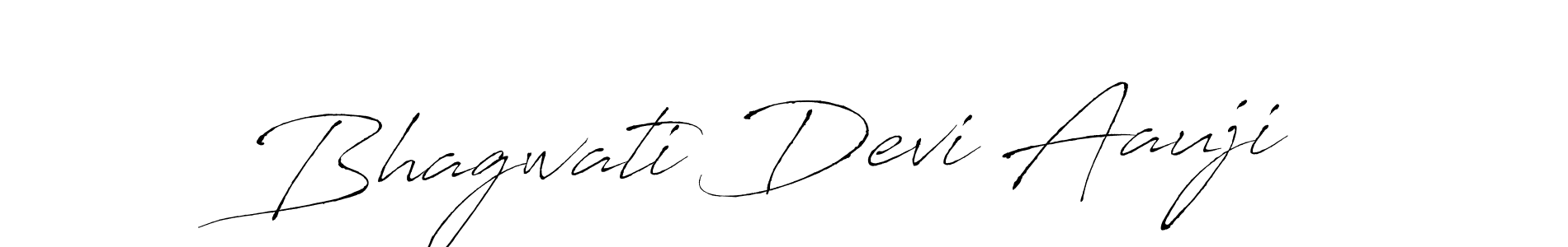 Also we have Bhagwati Devi Aauji name is the best signature style. Create professional handwritten signature collection using Antro_Vectra autograph style. Bhagwati Devi Aauji signature style 6 images and pictures png