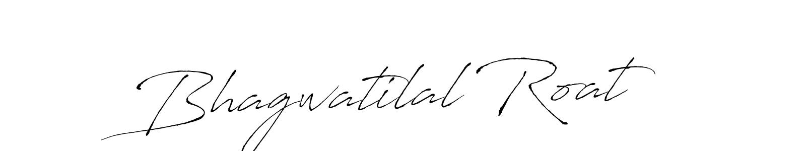 How to make Bhagwatilal Roat name signature. Use Antro_Vectra style for creating short signs online. This is the latest handwritten sign. Bhagwatilal Roat signature style 6 images and pictures png