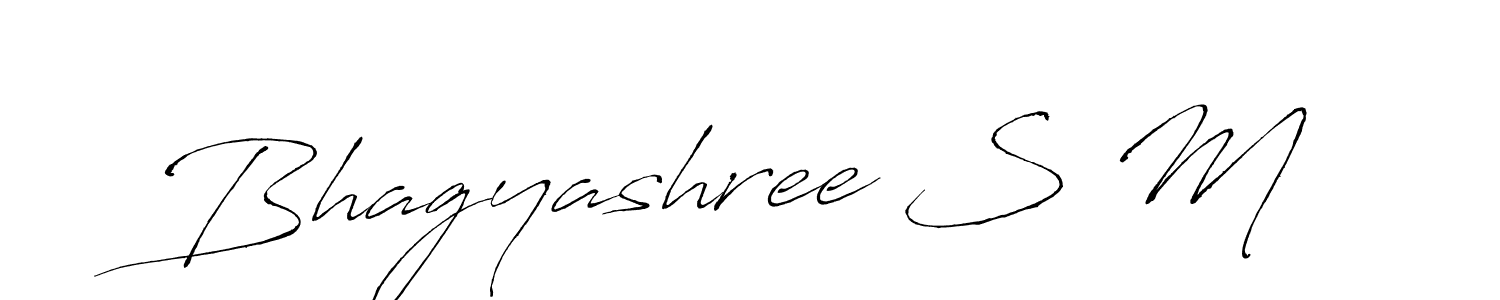 Make a beautiful signature design for name Bhagyashree S M. With this signature (Antro_Vectra) style, you can create a handwritten signature for free. Bhagyashree S M signature style 6 images and pictures png