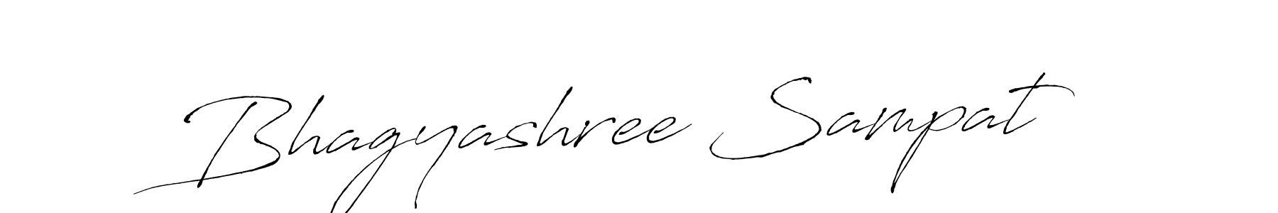 How to make Bhagyashree Sampat signature? Antro_Vectra is a professional autograph style. Create handwritten signature for Bhagyashree Sampat name. Bhagyashree Sampat signature style 6 images and pictures png