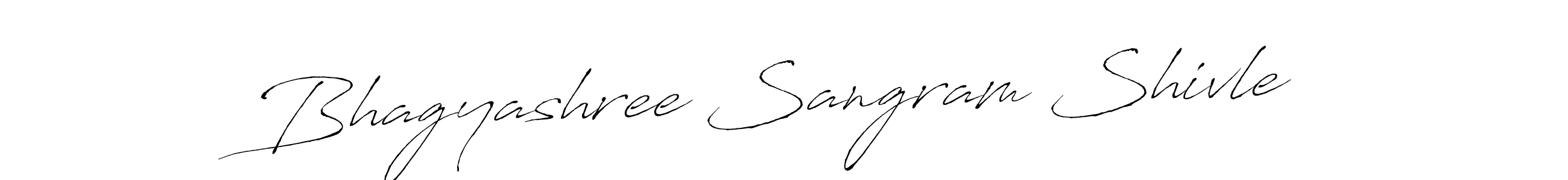 Make a beautiful signature design for name Bhagyashree Sangram Shivle. With this signature (Antro_Vectra) style, you can create a handwritten signature for free. Bhagyashree Sangram Shivle signature style 6 images and pictures png