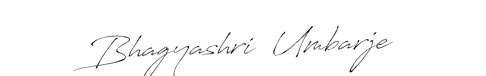 Create a beautiful signature design for name Bhagyashri  Umbarje. With this signature (Antro_Vectra) fonts, you can make a handwritten signature for free. Bhagyashri  Umbarje signature style 6 images and pictures png