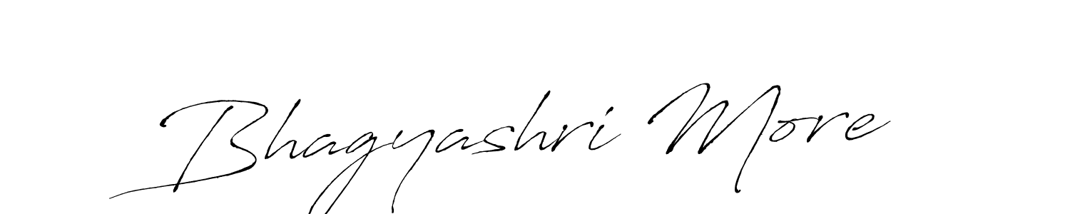 Design your own signature with our free online signature maker. With this signature software, you can create a handwritten (Antro_Vectra) signature for name Bhagyashri More. Bhagyashri More signature style 6 images and pictures png
