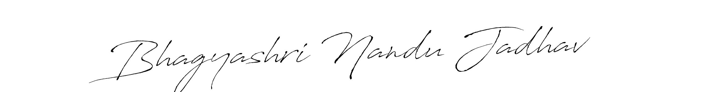 Make a beautiful signature design for name Bhagyashri Nandu Jadhav. With this signature (Antro_Vectra) style, you can create a handwritten signature for free. Bhagyashri Nandu Jadhav signature style 6 images and pictures png