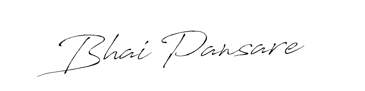 How to make Bhai Pansare name signature. Use Antro_Vectra style for creating short signs online. This is the latest handwritten sign. Bhai Pansare signature style 6 images and pictures png