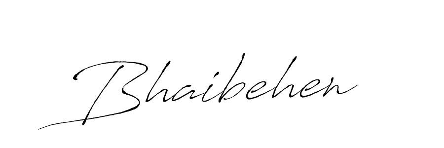 Design your own signature with our free online signature maker. With this signature software, you can create a handwritten (Antro_Vectra) signature for name Bhaibehen. Bhaibehen signature style 6 images and pictures png