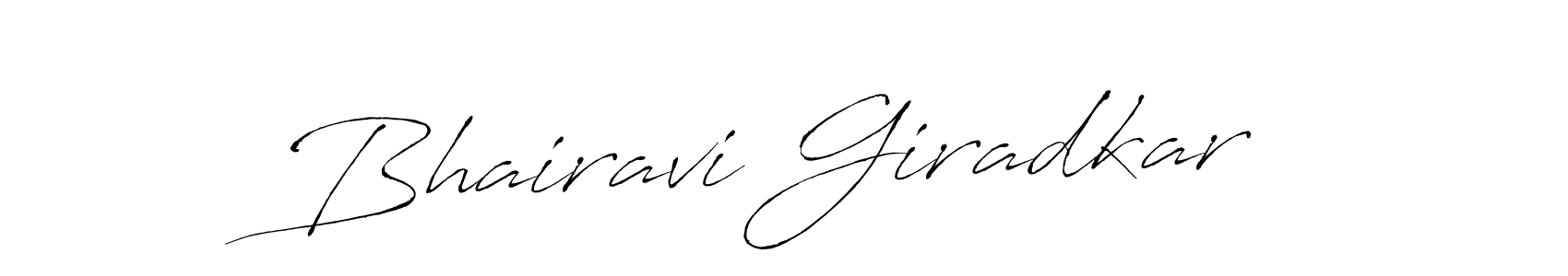 Use a signature maker to create a handwritten signature online. With this signature software, you can design (Antro_Vectra) your own signature for name Bhairavi Giradkar. Bhairavi Giradkar signature style 6 images and pictures png