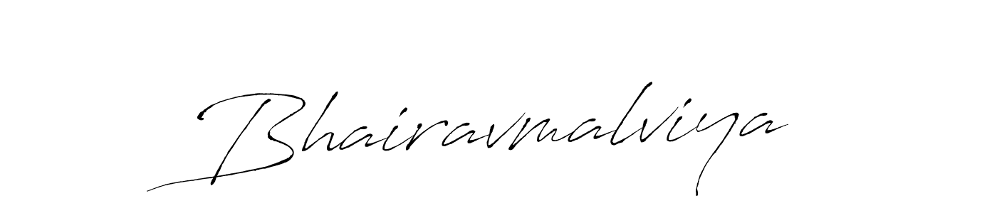 Create a beautiful signature design for name Bhairavmalviya. With this signature (Antro_Vectra) fonts, you can make a handwritten signature for free. Bhairavmalviya signature style 6 images and pictures png