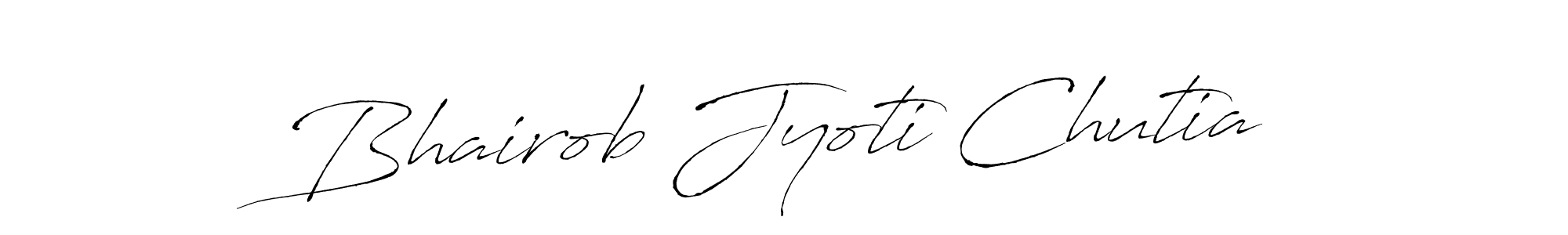 How to make Bhairob Jyoti Chutia name signature. Use Antro_Vectra style for creating short signs online. This is the latest handwritten sign. Bhairob Jyoti Chutia signature style 6 images and pictures png