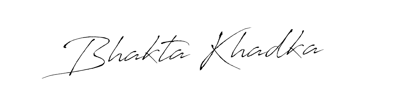 Design your own signature with our free online signature maker. With this signature software, you can create a handwritten (Antro_Vectra) signature for name Bhakta Khadka. Bhakta Khadka signature style 6 images and pictures png