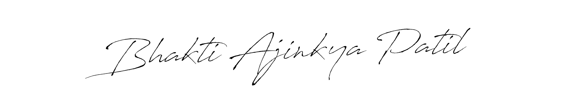 Design your own signature with our free online signature maker. With this signature software, you can create a handwritten (Antro_Vectra) signature for name Bhakti Ajinkya Patil. Bhakti Ajinkya Patil signature style 6 images and pictures png