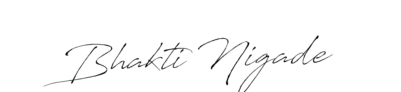 Bhakti Nigade stylish signature style. Best Handwritten Sign (Antro_Vectra) for my name. Handwritten Signature Collection Ideas for my name Bhakti Nigade. Bhakti Nigade signature style 6 images and pictures png