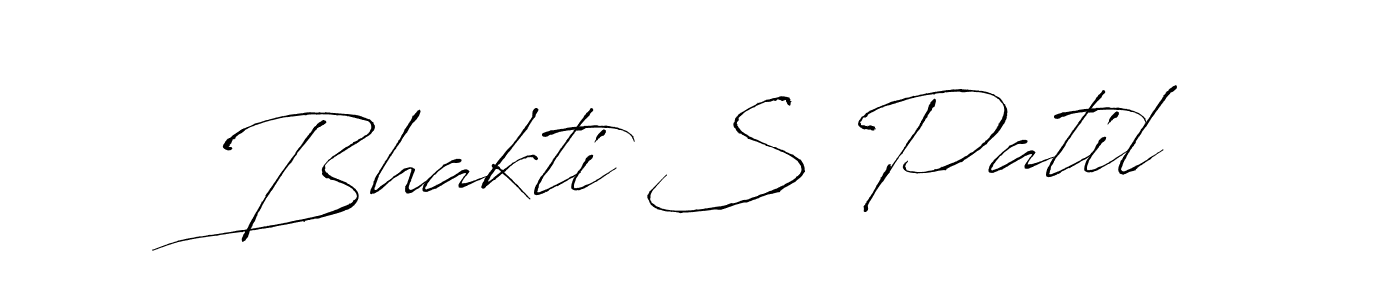 Design your own signature with our free online signature maker. With this signature software, you can create a handwritten (Antro_Vectra) signature for name Bhakti S Patil. Bhakti S Patil signature style 6 images and pictures png