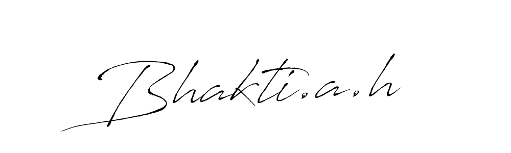 Bhakti.a.h stylish signature style. Best Handwritten Sign (Antro_Vectra) for my name. Handwritten Signature Collection Ideas for my name Bhakti.a.h. Bhakti.a.h signature style 6 images and pictures png