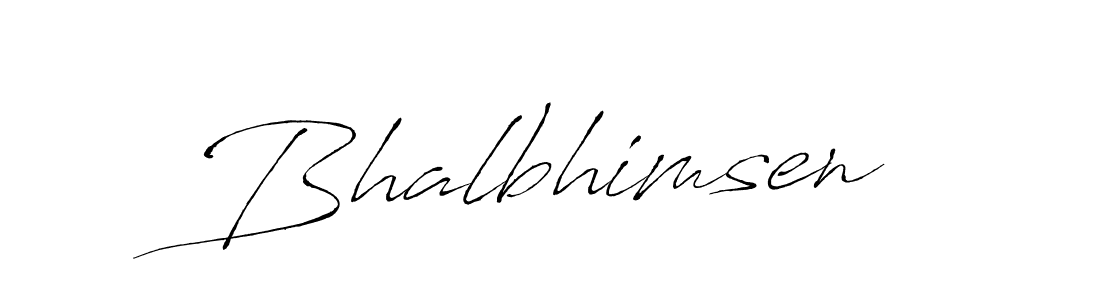 How to make Bhalbhimsen name signature. Use Antro_Vectra style for creating short signs online. This is the latest handwritten sign. Bhalbhimsen signature style 6 images and pictures png