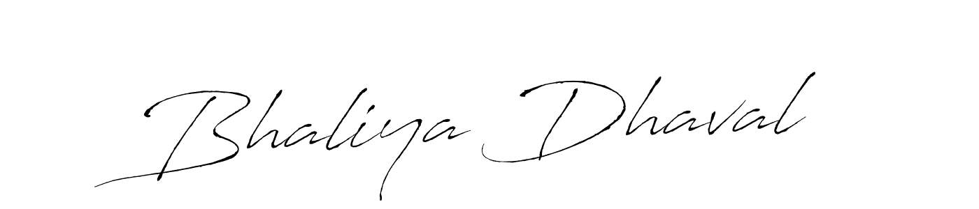 Make a beautiful signature design for name Bhaliya Dhaval. With this signature (Antro_Vectra) style, you can create a handwritten signature for free. Bhaliya Dhaval signature style 6 images and pictures png