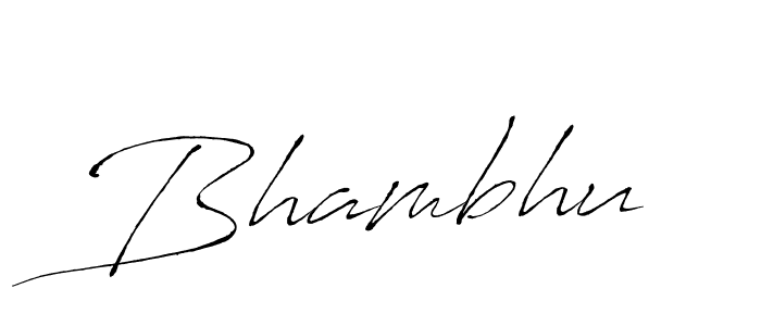 Create a beautiful signature design for name Bhambhu. With this signature (Antro_Vectra) fonts, you can make a handwritten signature for free. Bhambhu signature style 6 images and pictures png