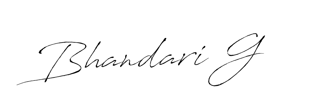 Bhandari G stylish signature style. Best Handwritten Sign (Antro_Vectra) for my name. Handwritten Signature Collection Ideas for my name Bhandari G. Bhandari G signature style 6 images and pictures png