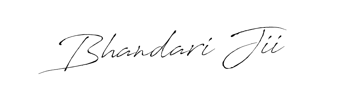 How to make Bhandari Jii signature? Antro_Vectra is a professional autograph style. Create handwritten signature for Bhandari Jii name. Bhandari Jii signature style 6 images and pictures png