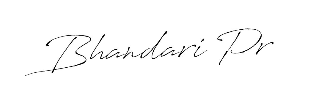 Use a signature maker to create a handwritten signature online. With this signature software, you can design (Antro_Vectra) your own signature for name Bhandari Pr. Bhandari Pr signature style 6 images and pictures png