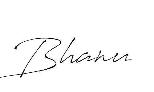 Design your own signature with our free online signature maker. With this signature software, you can create a handwritten (Antro_Vectra) signature for name Bhanu. Bhanu signature style 6 images and pictures png