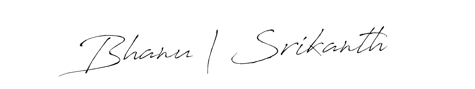 Bhanu | Srikanth stylish signature style. Best Handwritten Sign (Antro_Vectra) for my name. Handwritten Signature Collection Ideas for my name Bhanu | Srikanth. Bhanu | Srikanth signature style 6 images and pictures png